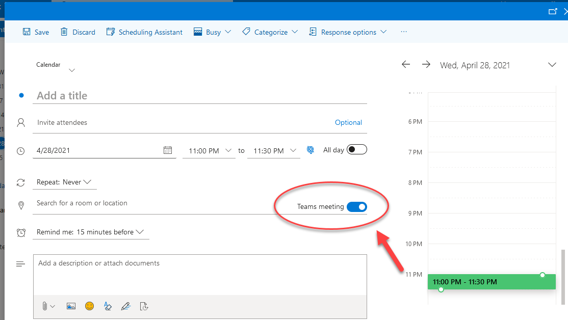 link outlook to skype instead of teams