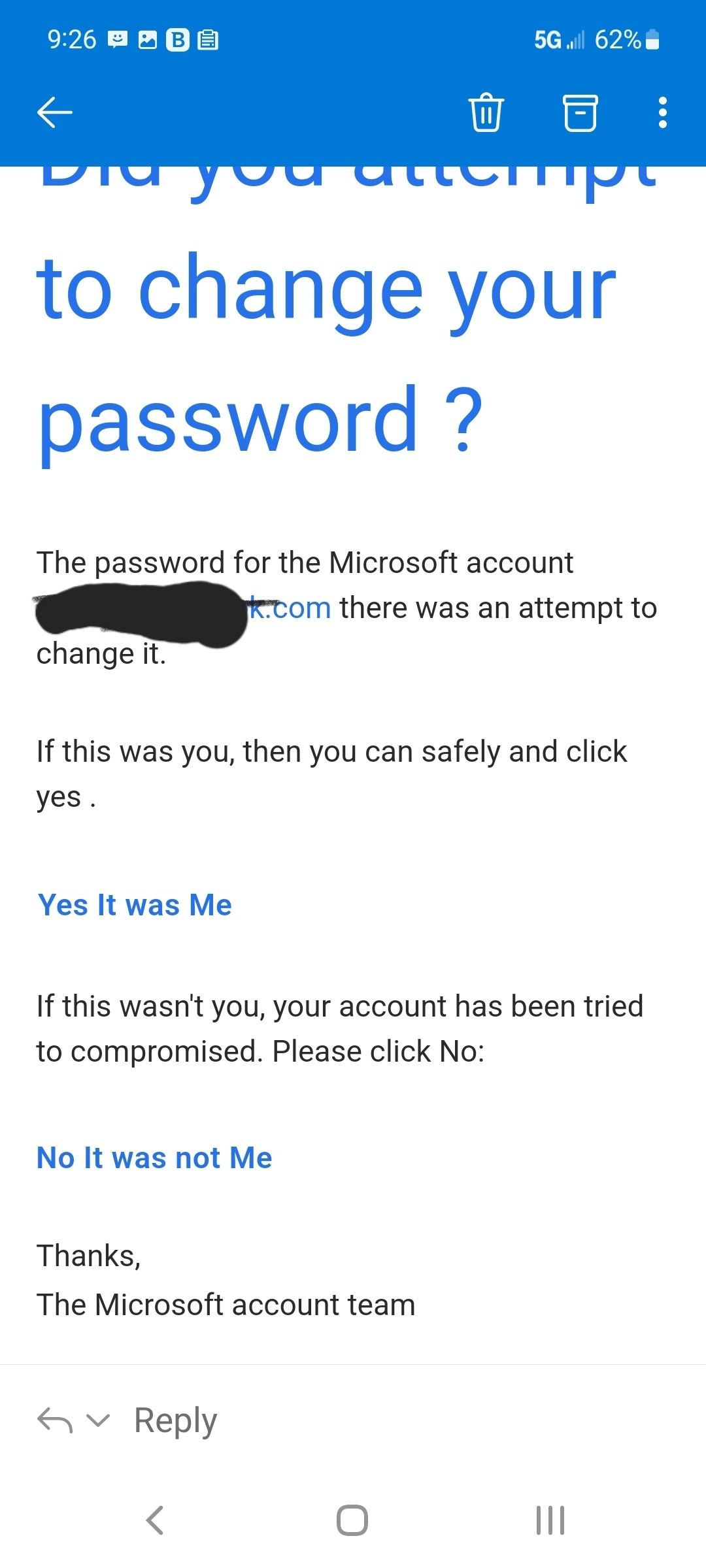 Fake Emails From Microsoft Account Team Microsoft Community 2862