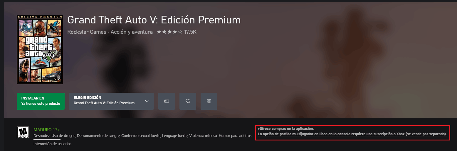 Tengo un código para GTA online del GTA premium edition, lo canjee -  Microsoft Community