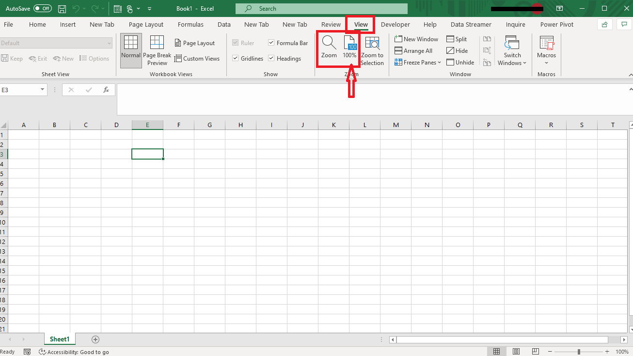 Zoomed in Excel Doc - Microsoft Community