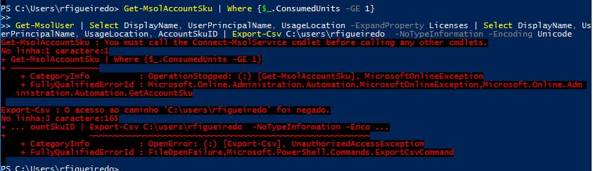 Conectar-se ao Exchange Online (Parceiro) via Powershell - Microsoft  Community