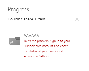 OneDrive Sharing Error? - Microsoft Community