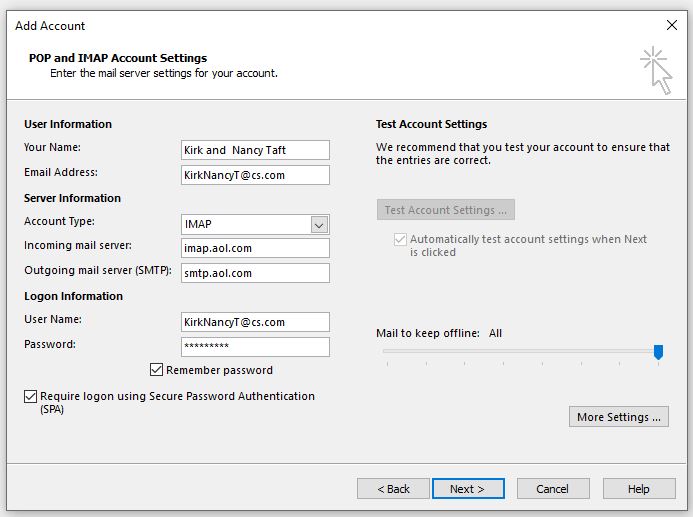 Image Result For Aol Account In Outlook Microsoft Community