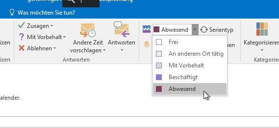 Außer Haus in Outlook Microsoft Community