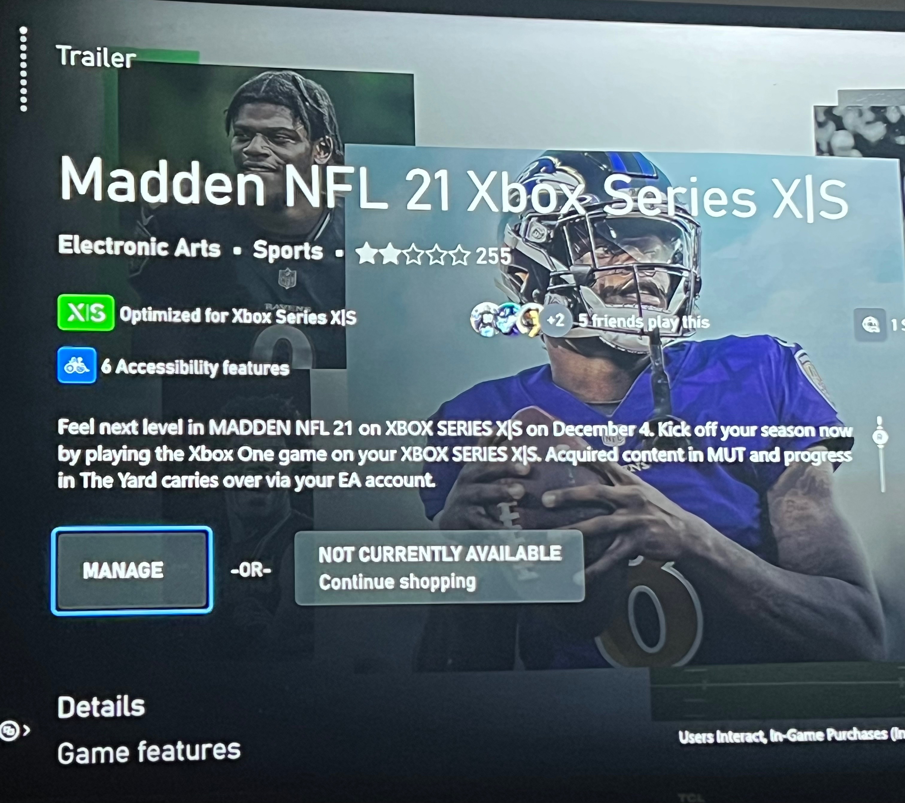 Madden 21 not working on Xbox Series S with Game Pass Ultimate