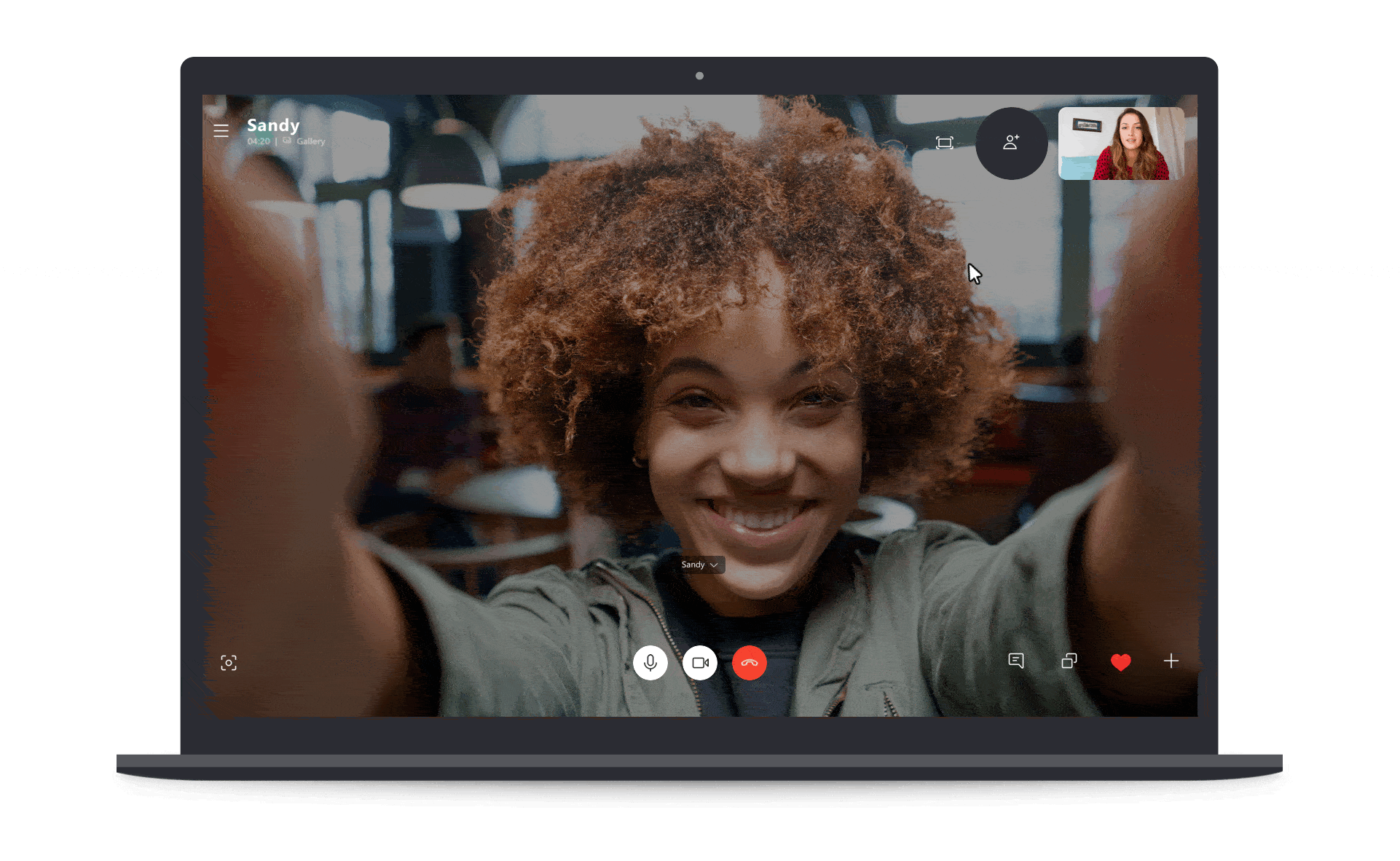 Skype permite ajustar la ventana donde te ves en una videollamada