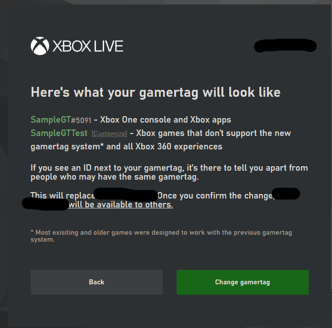 You can now change your Xbox gamertag to any name, even if it was