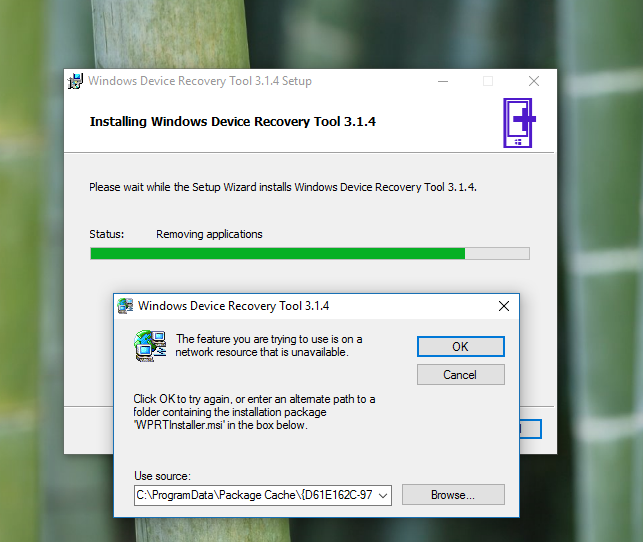 Восстановление ос откат c помощью windows device recovery tool