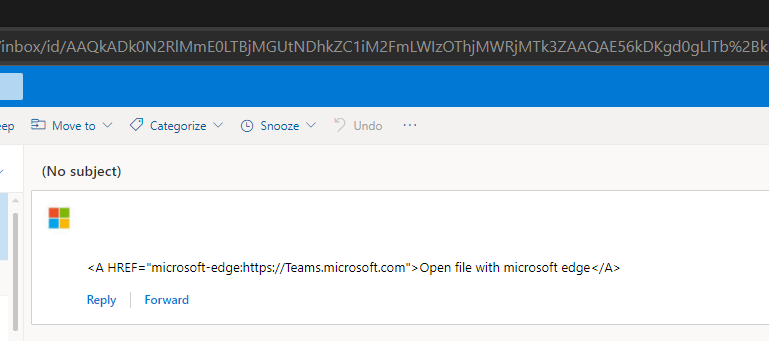 OutLook Web App In Browser Does Not Show Hyperlink When Containing ...