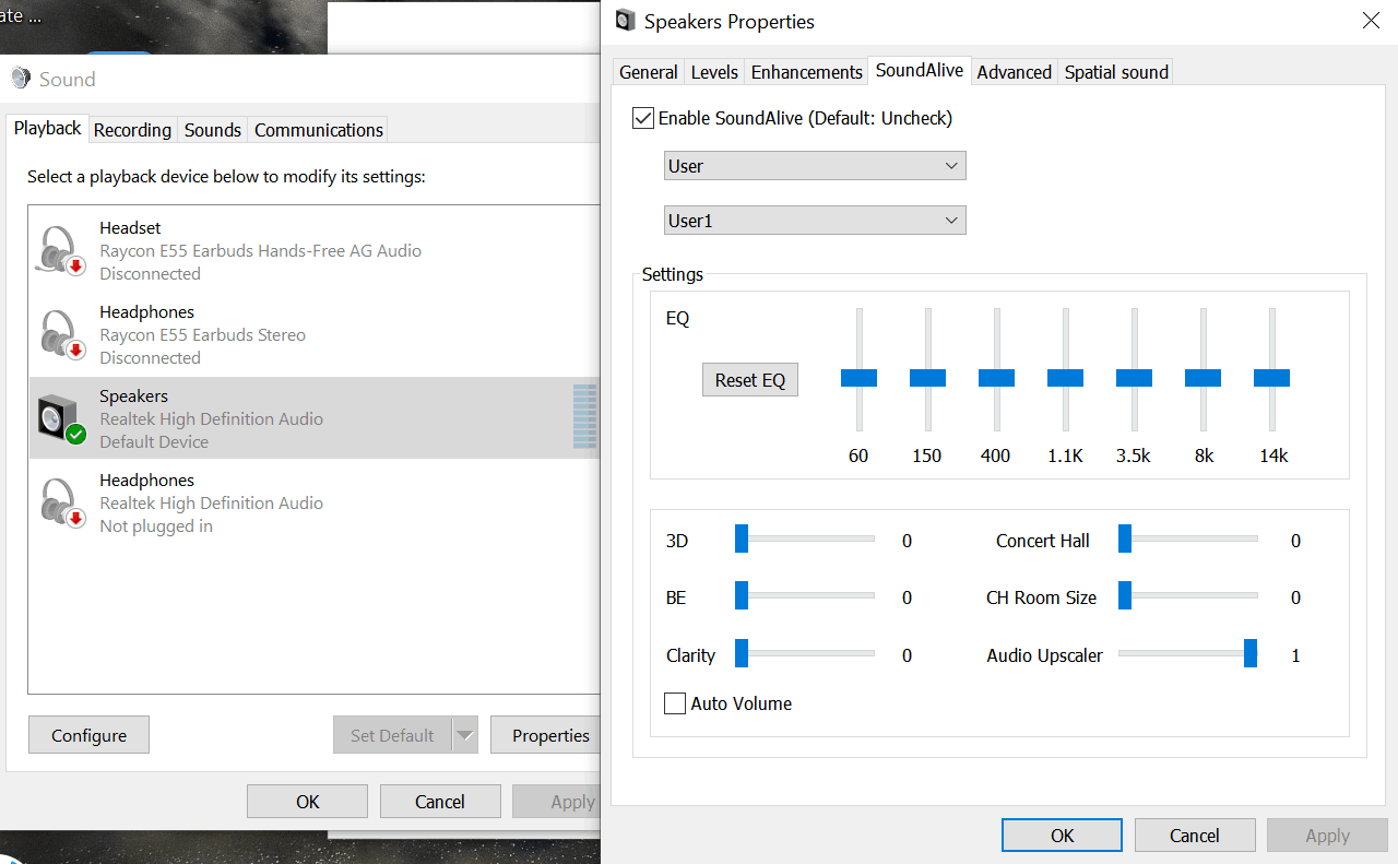 Can somebody explain the Soundalive settings on windows? - Microsoft ...