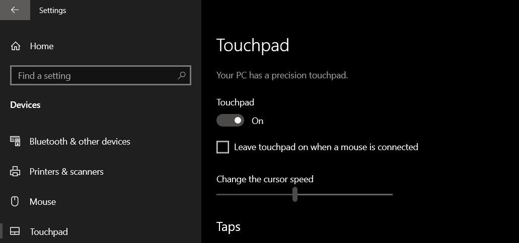 How to disable touchpad - Microsoft Community