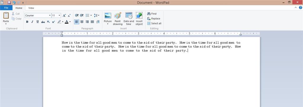 Wordpad won't wordwrap with proportional fonts and won't left justify ...