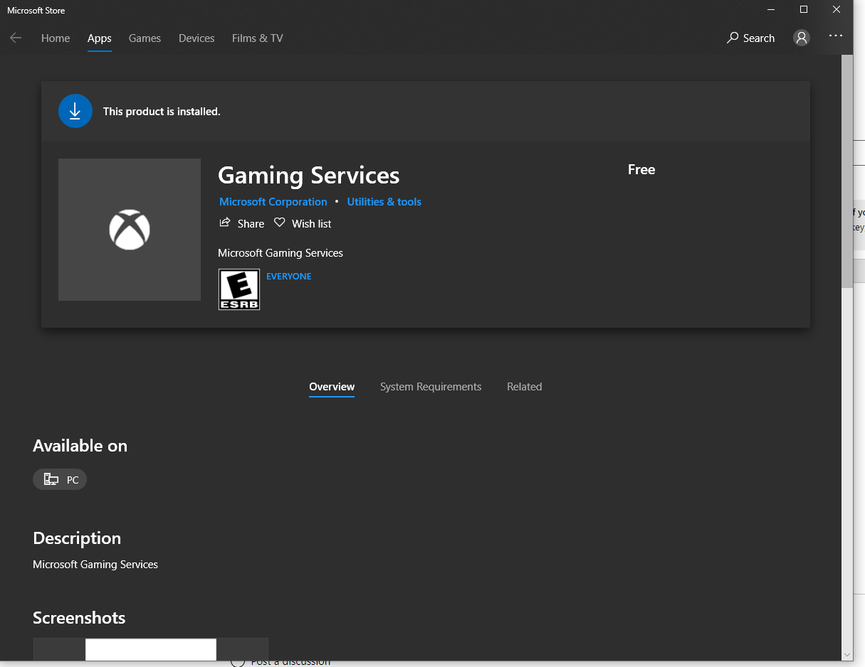 Xbox app windows 10