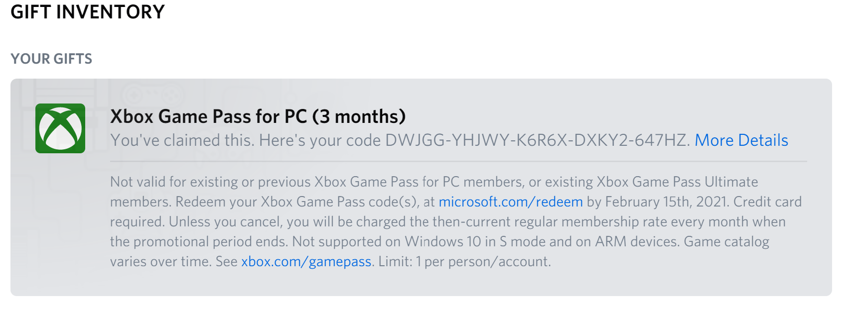 How do I activate my Xbox Game Pass?