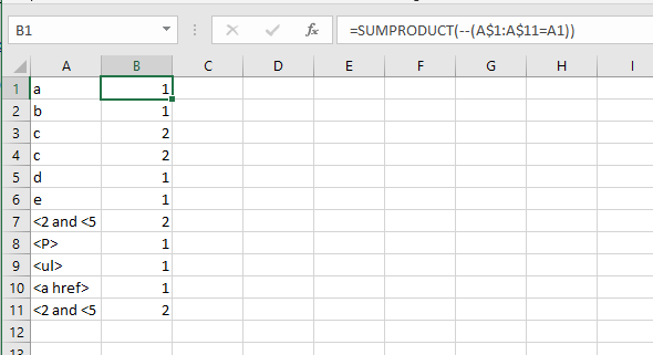 Excel COUNTIFS where text contains special characters - Microsoft Community