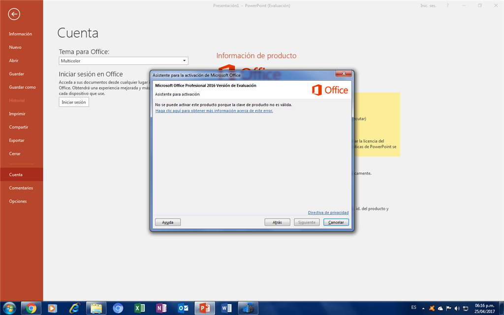 Office 365 - Necesito activar Office. - Microsoft Community