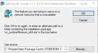 Vc Runtimeminimum X64 Msi Microsoft Community