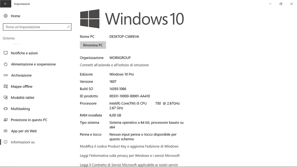 attivazione di versione w10 sbagliata - Microsoft Community