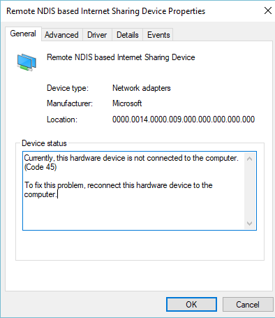 Как обновить драйвера remote ndis based internet sharing device