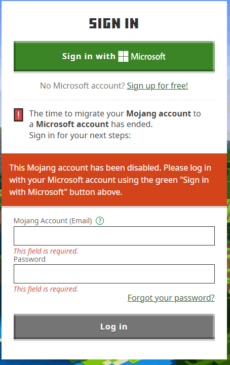 Mojang Account Not Migrating To Microsoft - Microsoft Community