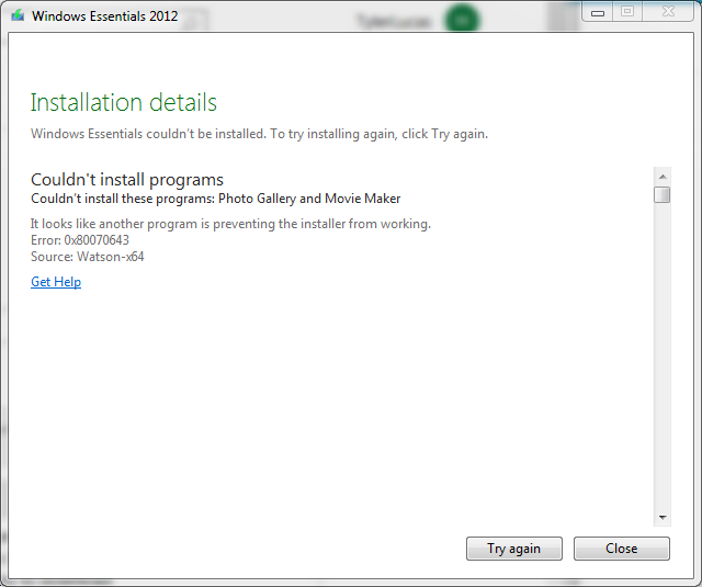 Can T Install Windows Live Movie Maker Gallery Microsoft Community