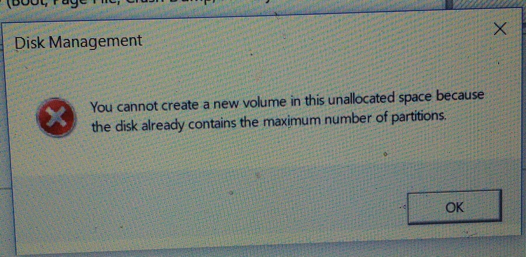 Can't create a new simple volume Microsoft Community