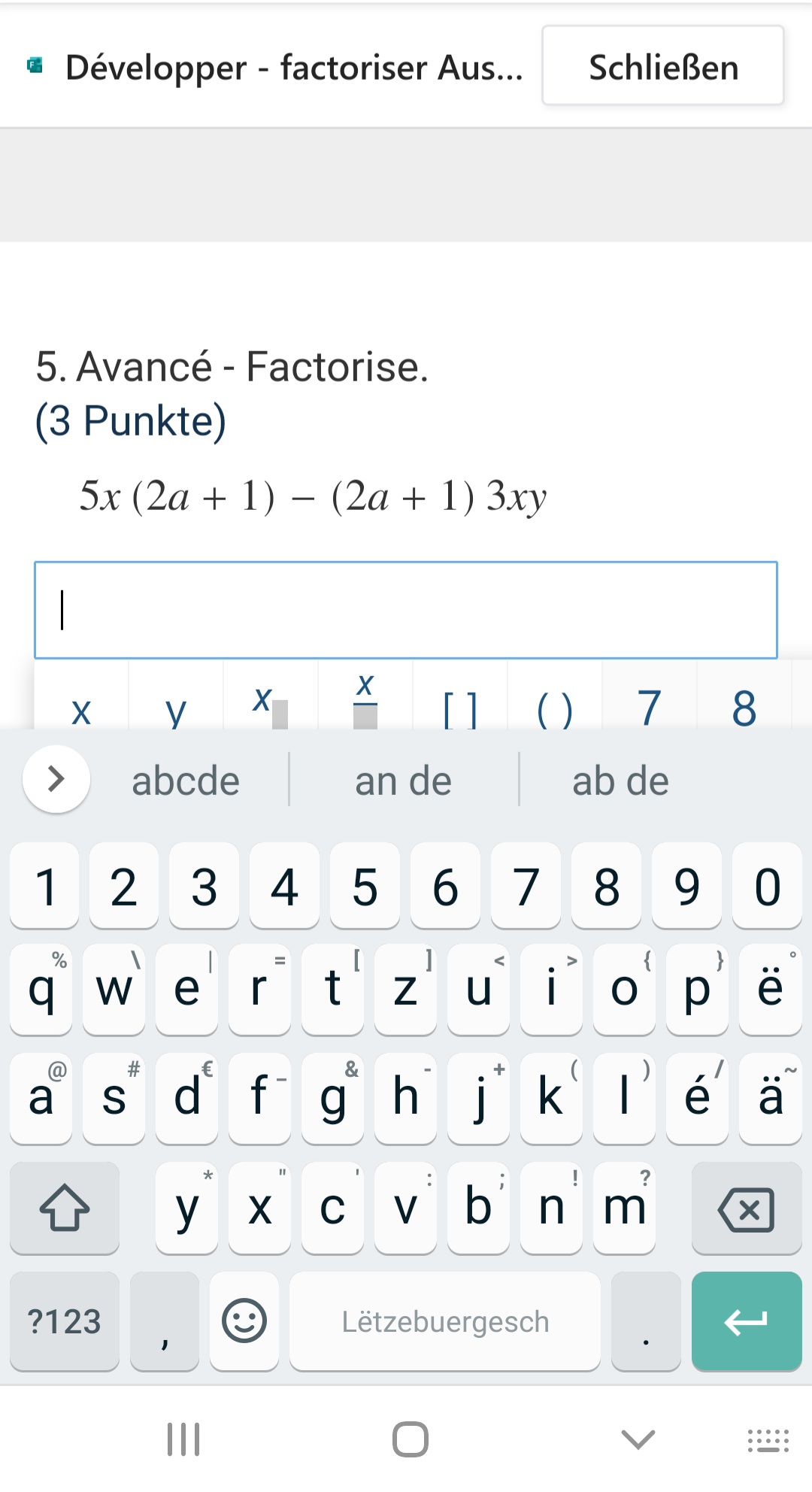 Forms Issue Unable To Enter Alphabetic Characters In Math Answer Microsoft Community