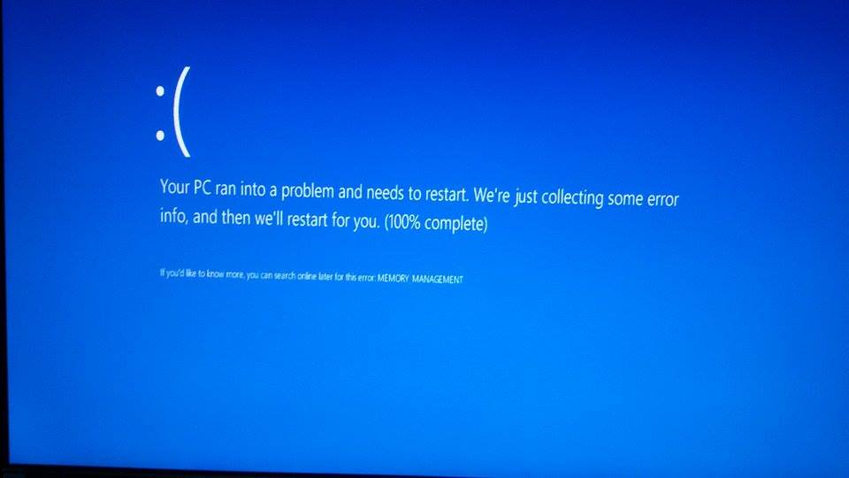 Your PC Ran Into A Problem And Needs To Restart Microsoft Community