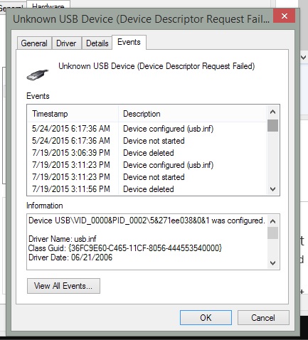 Unknown device usb windows 7 как исправить