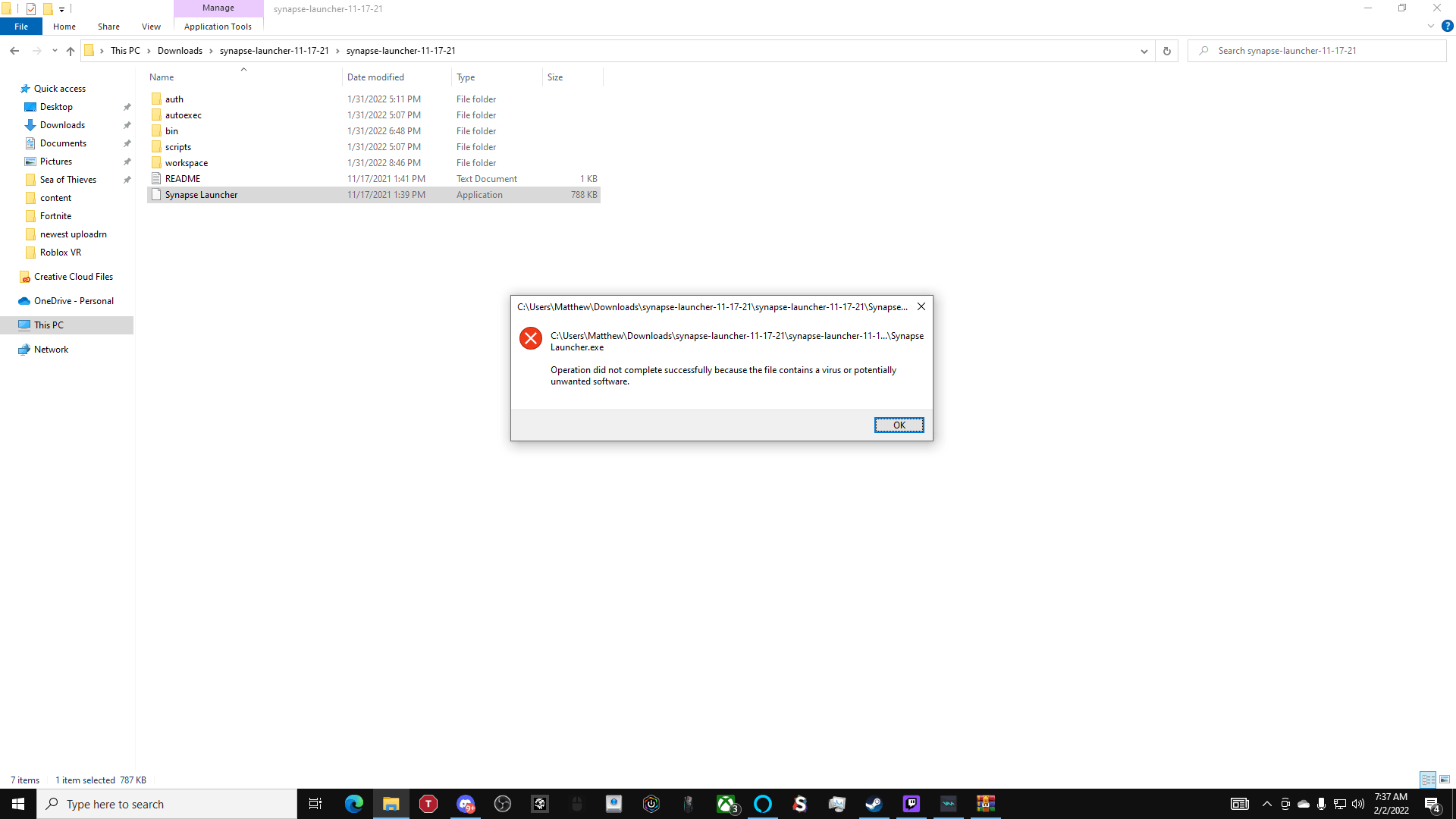 Operation did not complete successfully because the file contains a -  Microsoft Community