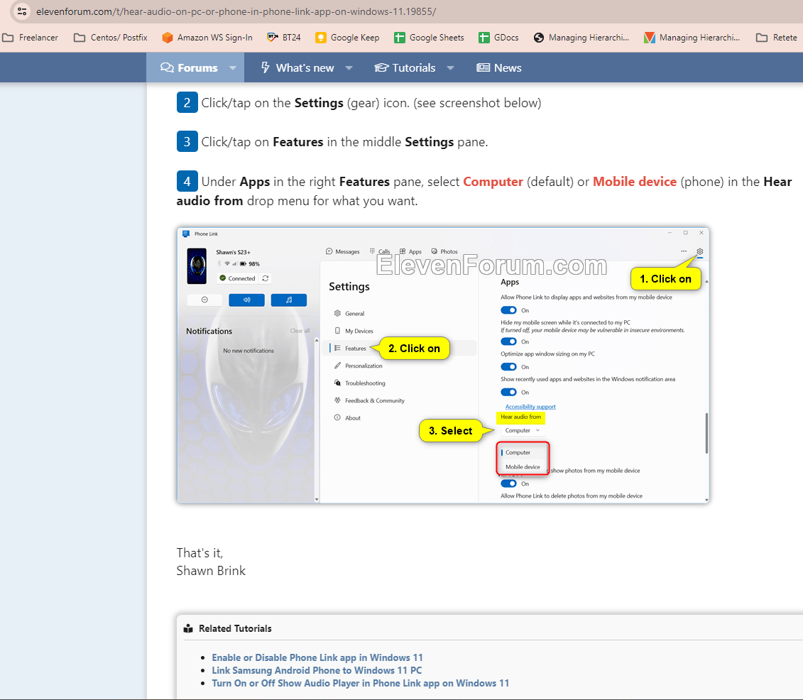 Phone Link, Motorola G100, sound stays on phone through BT instead of -  Microsoft Community