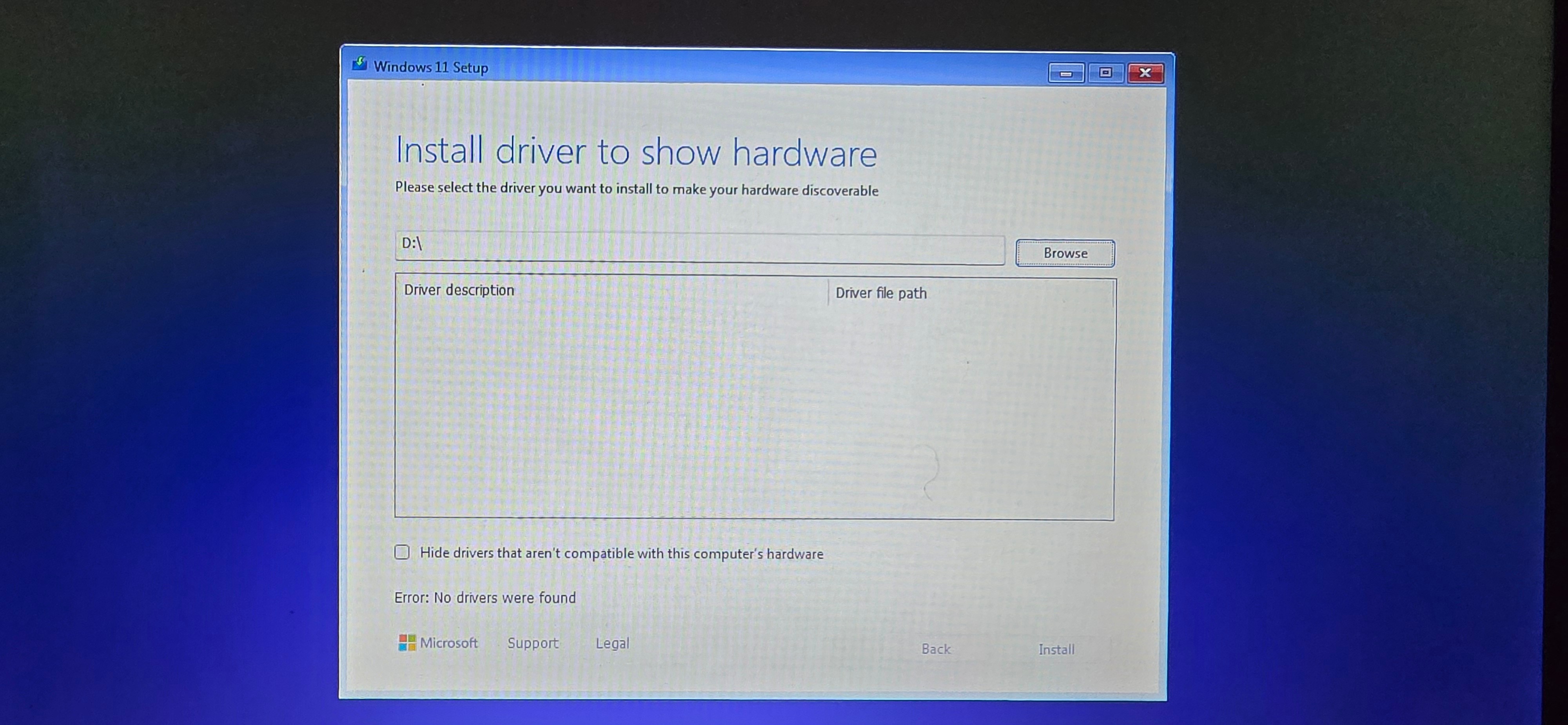 Install Driver to Show Hardware - Microsoft Community