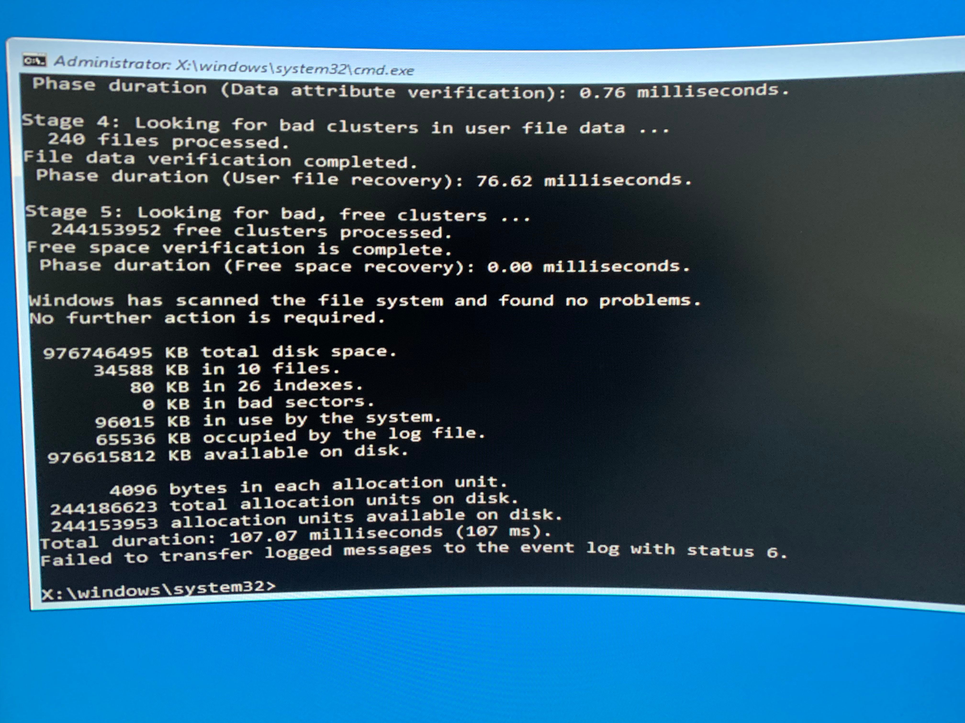 chkdsk scanning and repairing every time i turn on my - Microsoft Community