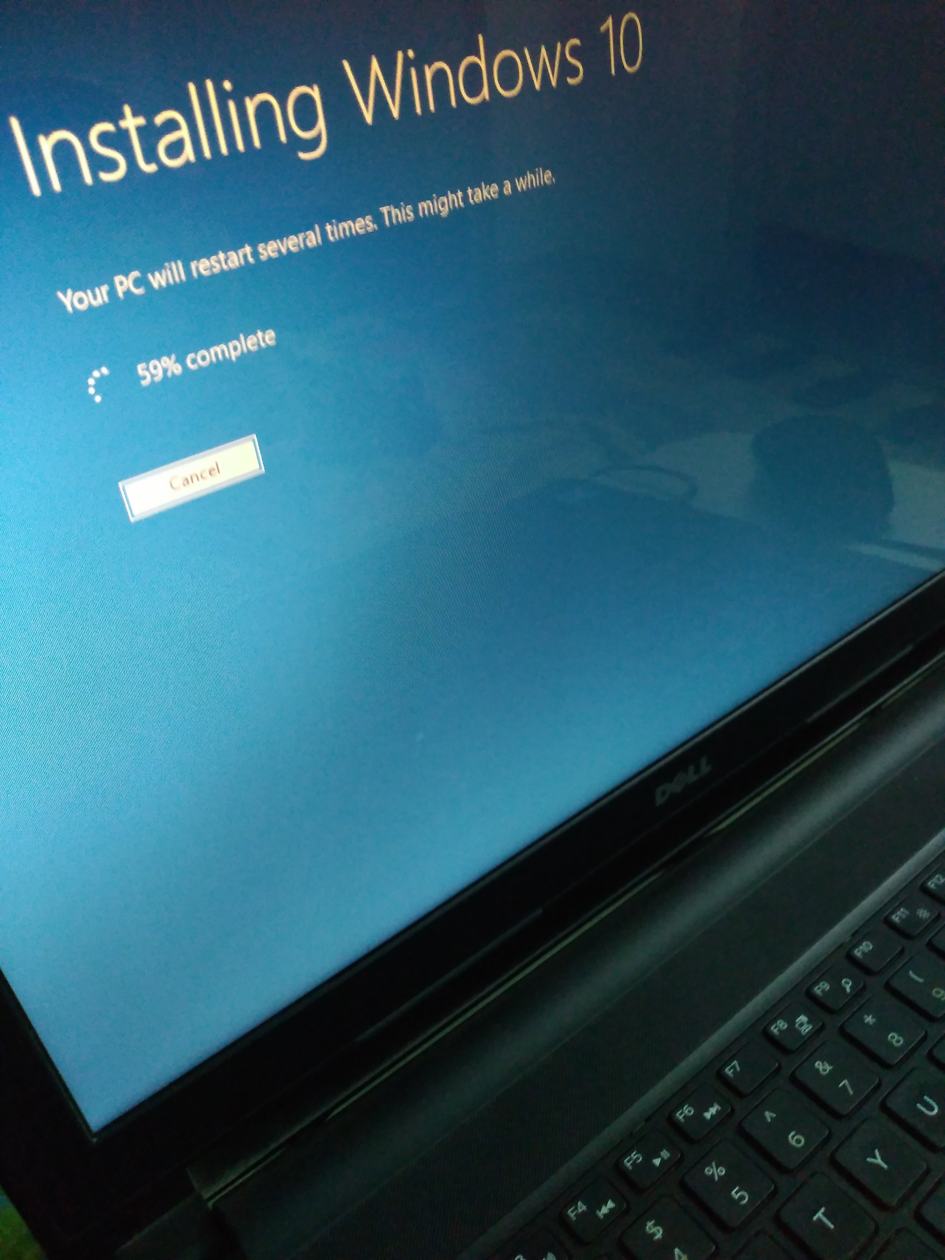 windows 10 1903 update is struck at 59% - Microsoft Community
