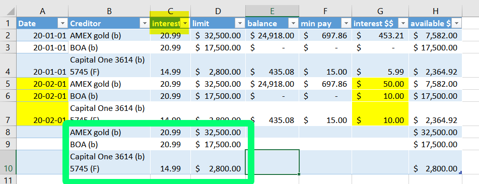 Running total, but show only current value - Microsoft Community