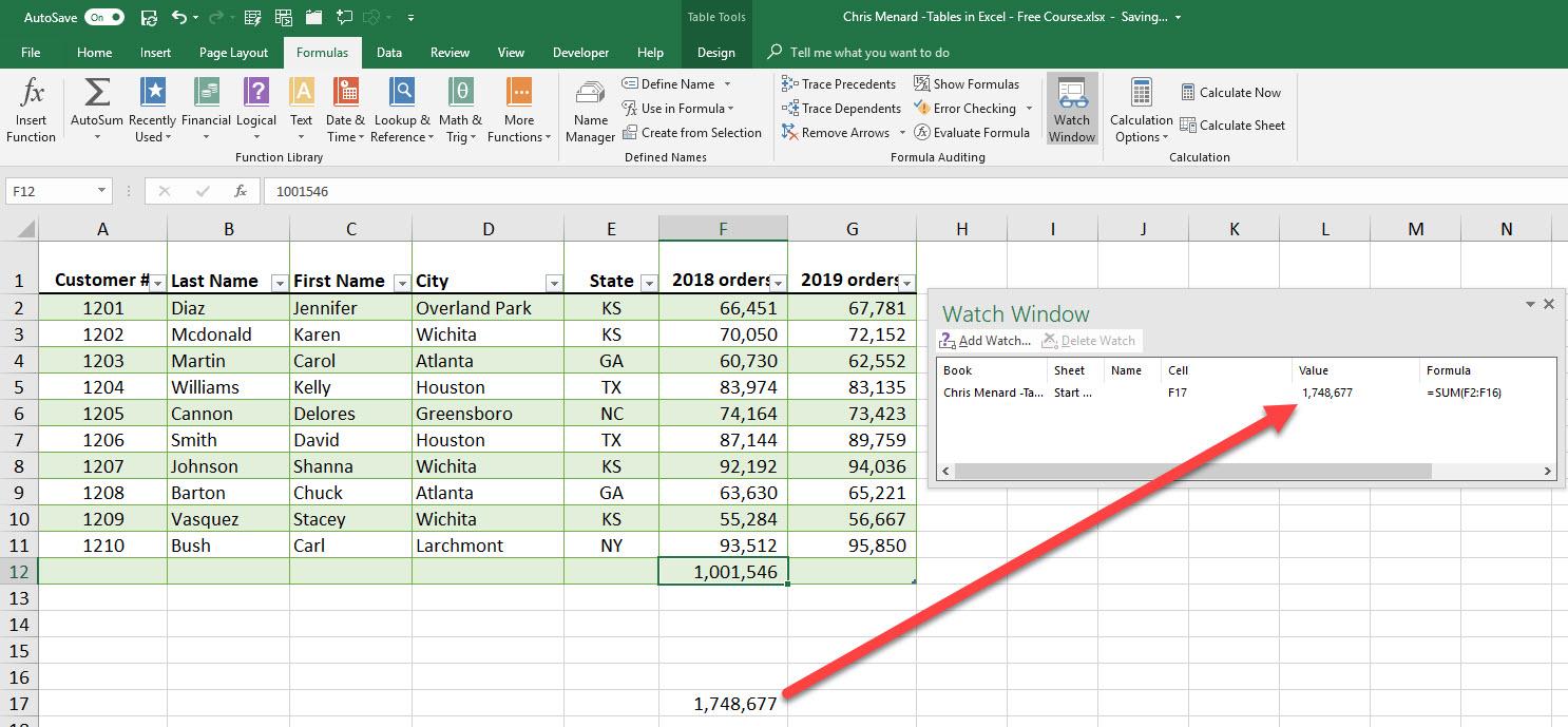 Excel 2016 Data Tables - How To Make The Table Show The Results As The ...