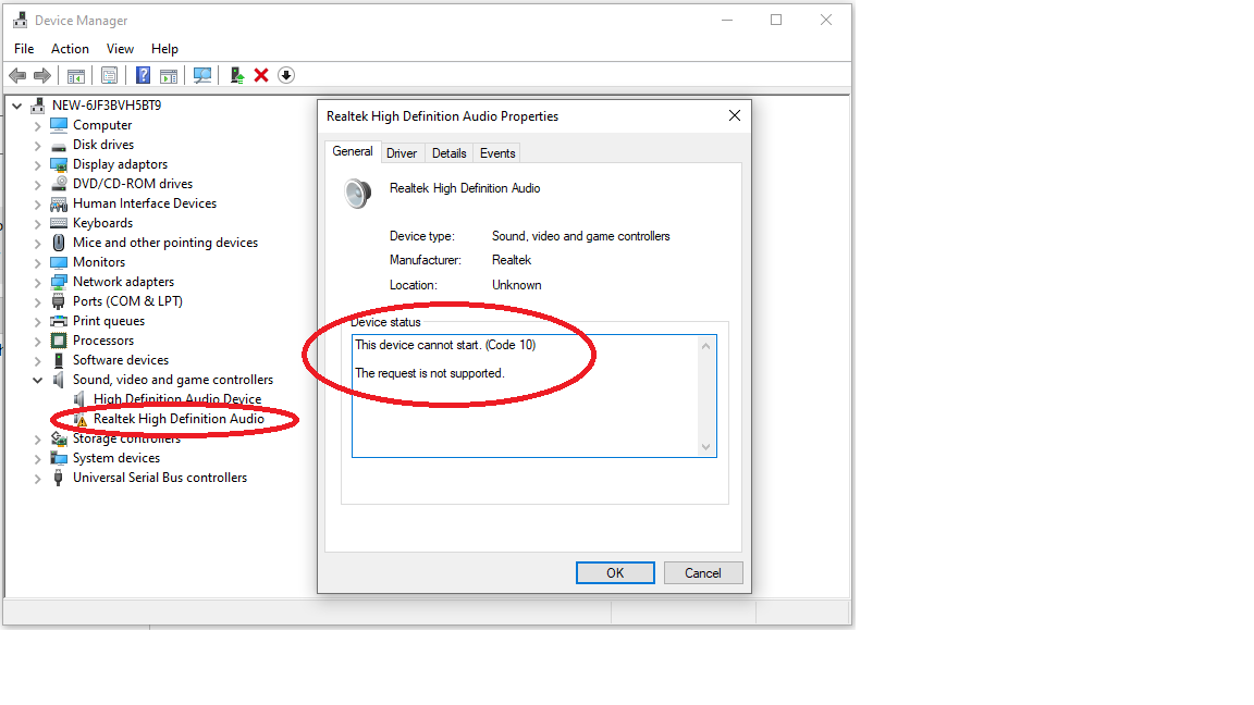 Realtek Alc269 Audio Device Driver Not Working After Windows 10 Update Microsoft Community