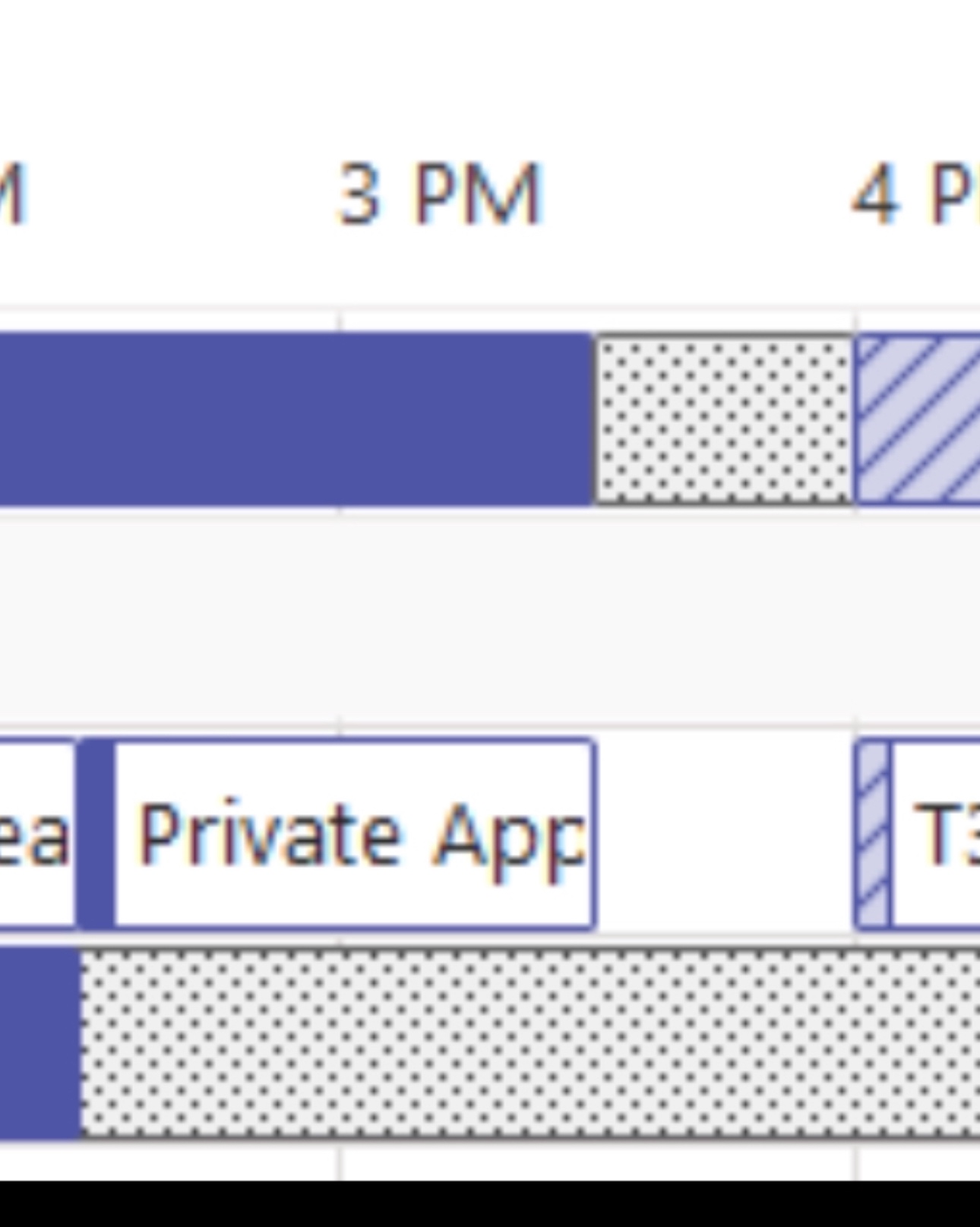 What do the Black dots on outlook free busy mean Microsoft