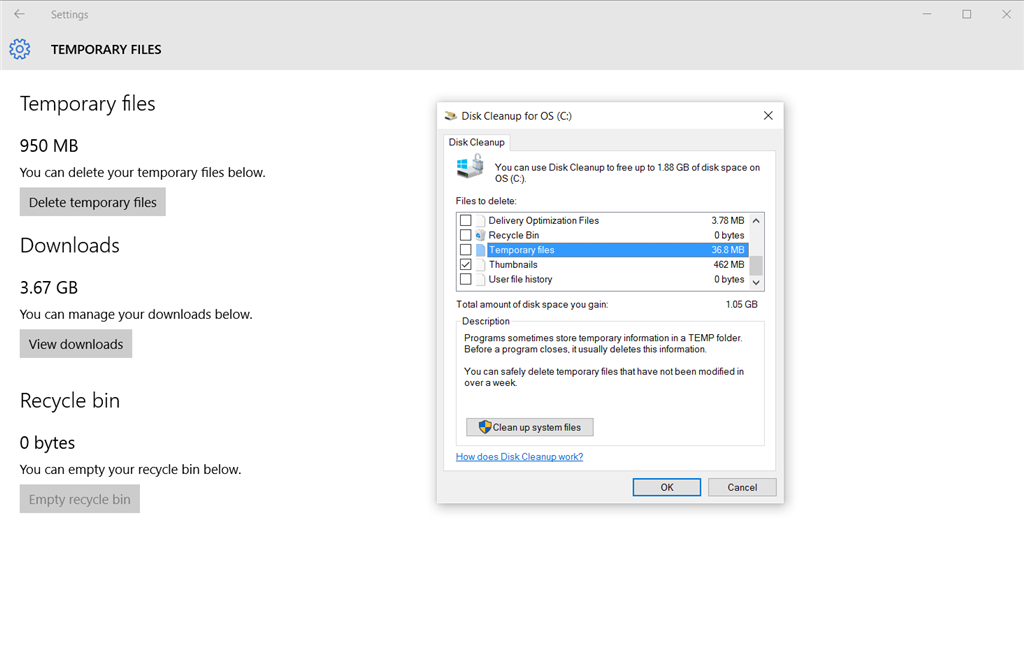 Unable To Delete Temporary Files In My Windows 10 Pc Microsoft Community