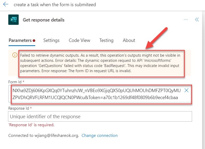 Cannot find the FORM ID to do Workflow - Microsoft Community