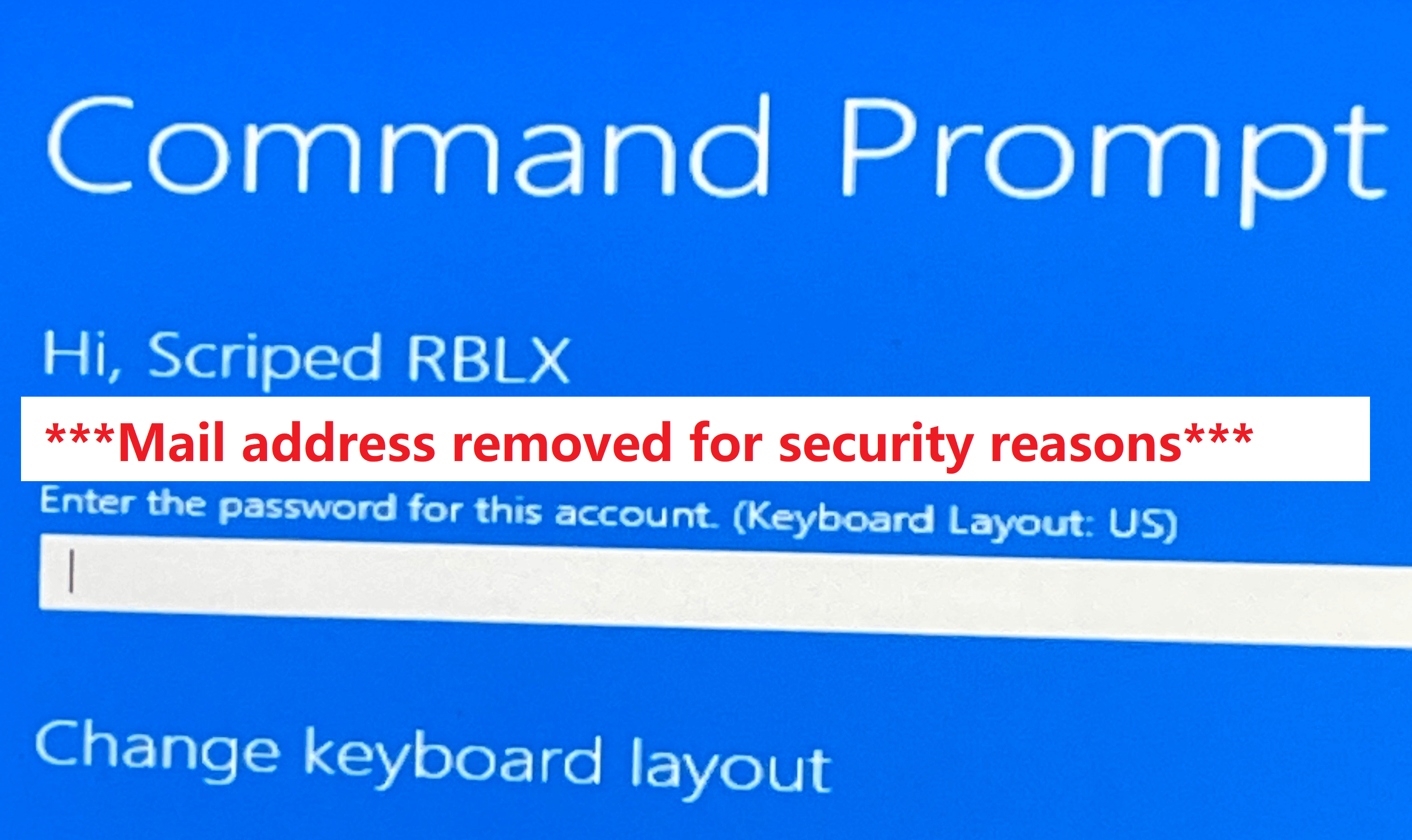 Enter the password for this account microsoft community