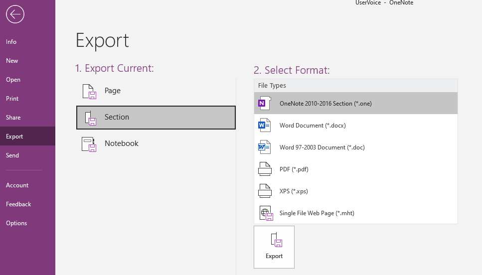 Covert OneNote Notebooks To Word Documents/PDFS - Microsoft Community