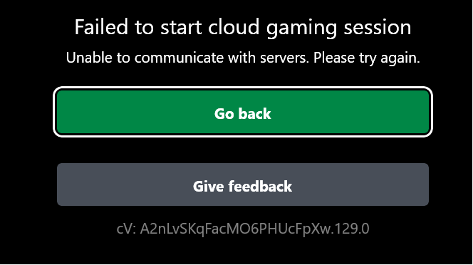 Cloud gaming Xbox error - Microsoft Community