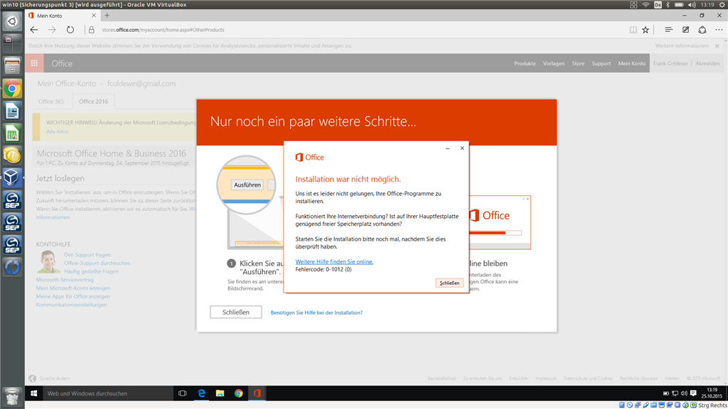 Office 2016 lässt sich nicht auf Windows 10 installieren ...