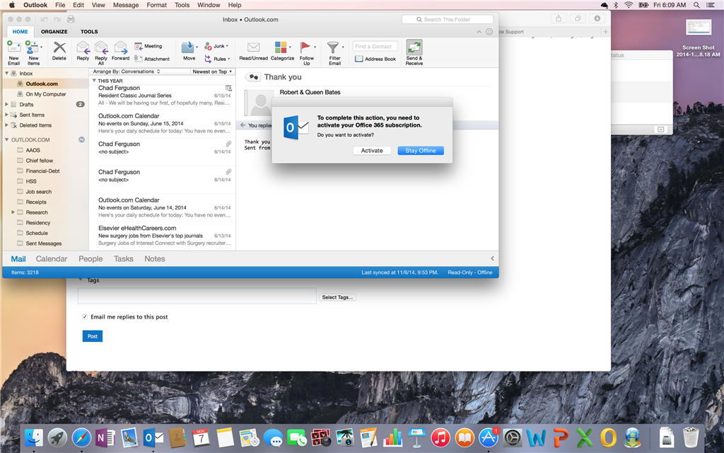 Activate office 365 mac
