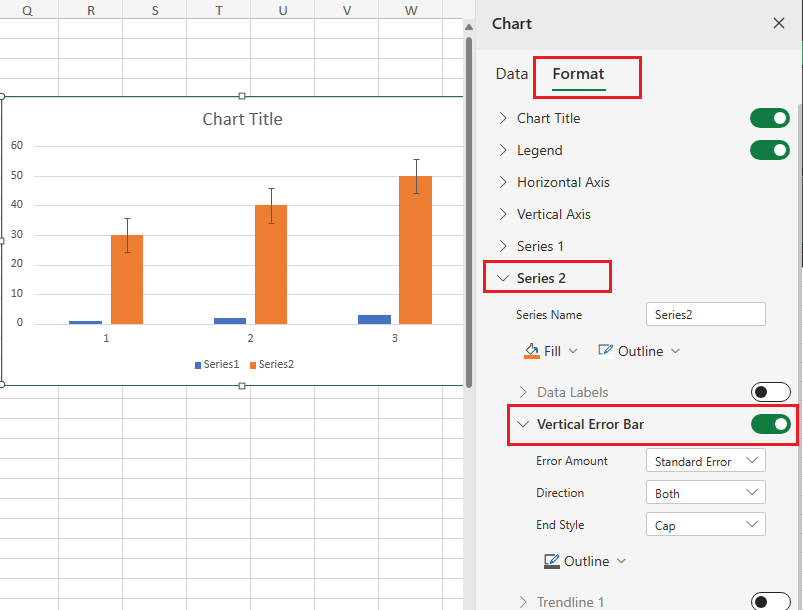 How can I add custom error bars? - Microsoft Community