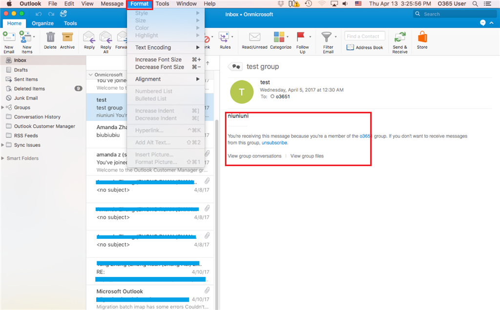 changing font size in yahoo mail