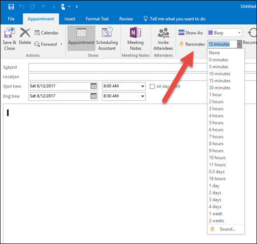 Email Calendar Reminder Outlook 2016 - CALNDA