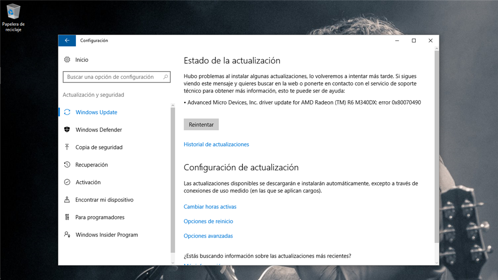 Windows 10 Problema Con Actualización De Drivers De Tarjeta Gráfica Microsoft Community 6018