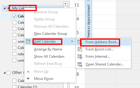 Shared Calendar With A Group (Support Team) And Not The Whole Company ...